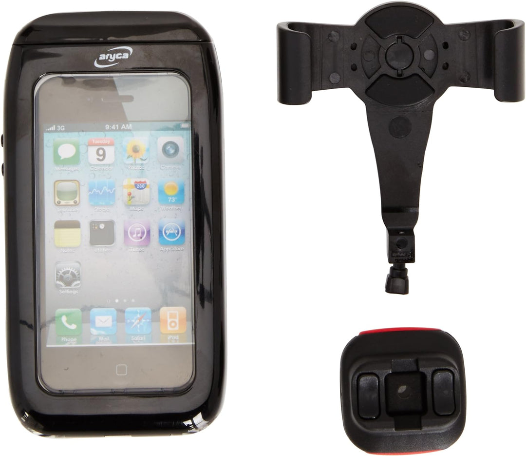 KLICKfix Lenker Smartphonetasche Aricase für iPhone 4/4S Phonebag, Schwarz, One Size
