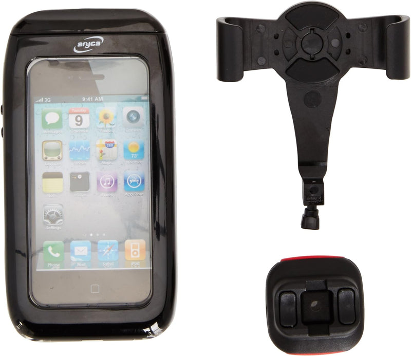 KLICKfix Lenker Smartphonetasche Aricase für iPhone 4/4S Phonebag, Schwarz, One Size