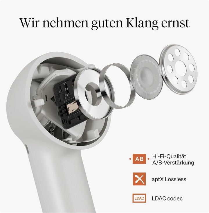 Cambridge Audio Melomania A100 - True Wireless In-Ear Kopfhörer, leicht, Adaptives ANC, aptX™ Lossle