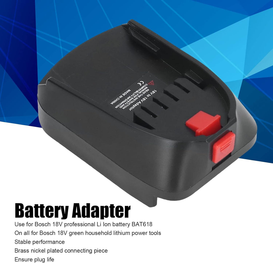 Fockety Akku-Adapter-Konverter, Professioneller 18-V-Lithium-Akku-Adapter, Konverter für Bosch BAT61