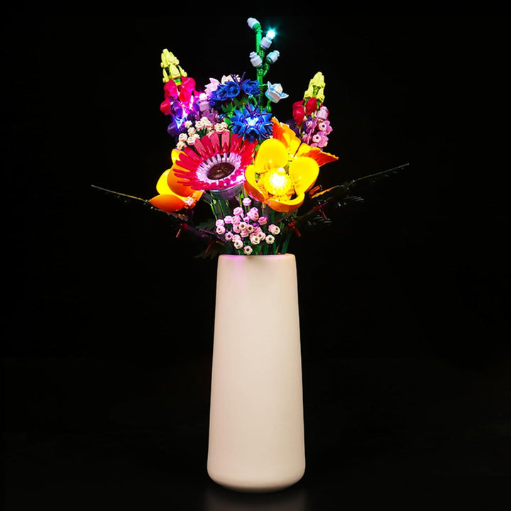LocoLee Led Licht Set Kompatibel mit Lego Wildblumenstrauss-Set, Led Beleuchtungs Set Compatible wit
