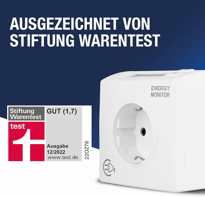 Güde Elektroheizer GEH 3000 P & REV Stromzähler – Ausgezeichnet von Stiftung Warentest mit Note 1,7