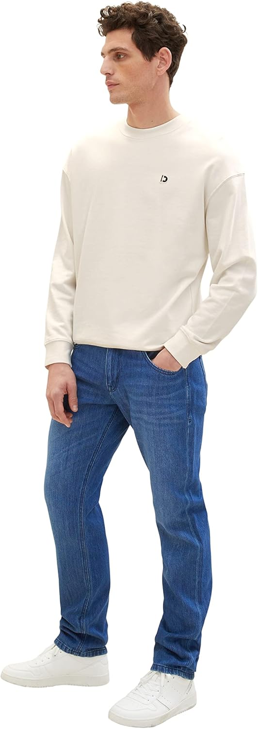 TOM TAILOR Herren Marvin Straight Jeans 29W / 30L 10119 - Used Mid Stone Blue Denim, 29W / 30L 10119