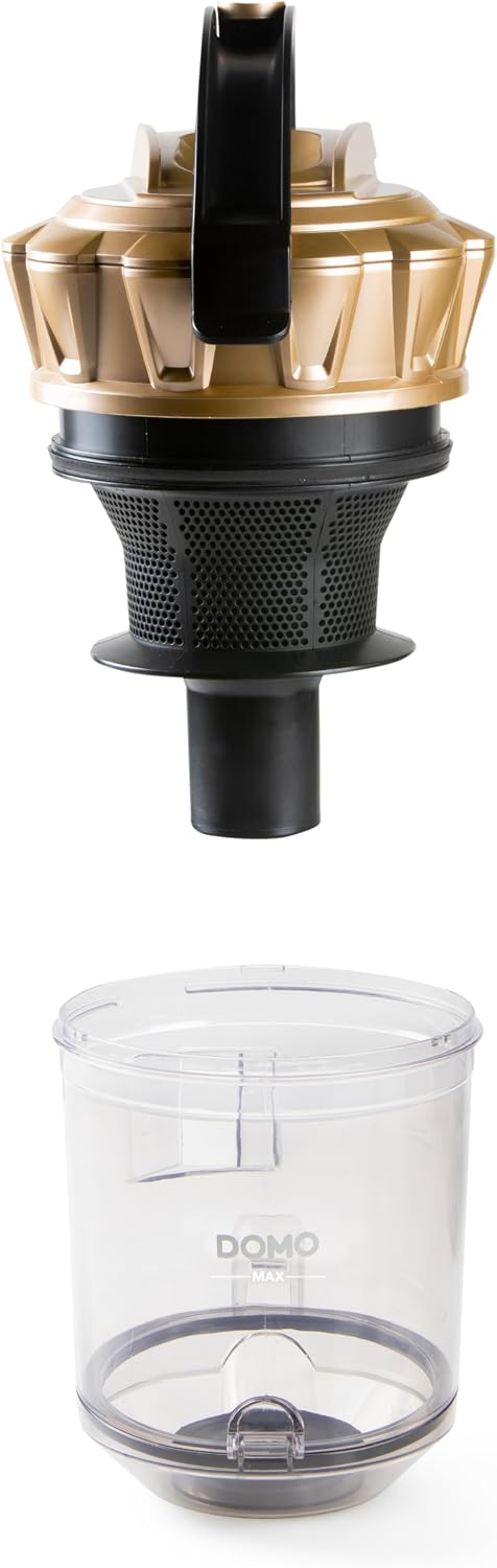 DOMO DO7297S - Beutelloser Staubsauger - Multizyklon - 2,5 L - 700 W - Gold/schwarz