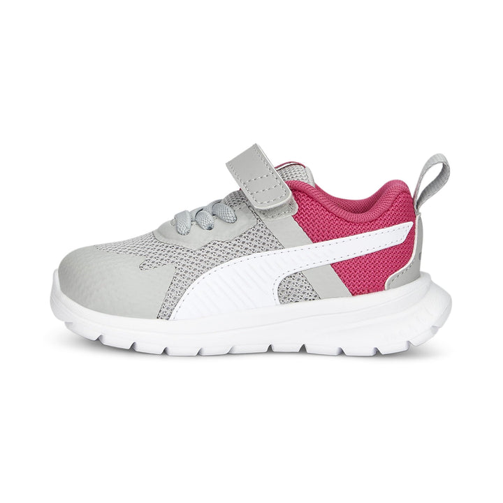 PUMA Unisex Baby Evolve Run Mesh Ac+ Inf Sneaker 20 EU Cool Light Gray Puma White Glowing Pink, 20 E