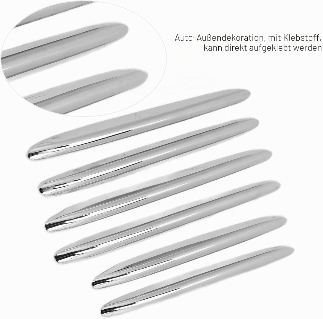 Fydun 6 Stk Auto Motorhaube Lüftungsgitter Abdeckung Trim Chrom-Autozubehör Für R172 SLK 2011-2019