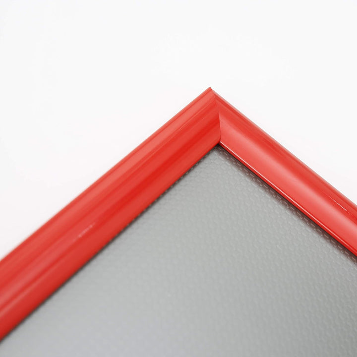 DISPLAY SALES Klapprahmen rot DIN A2 25 mm Plakatrahmen Wechselrahmen | Ecken auf Gehrung, DIN A2