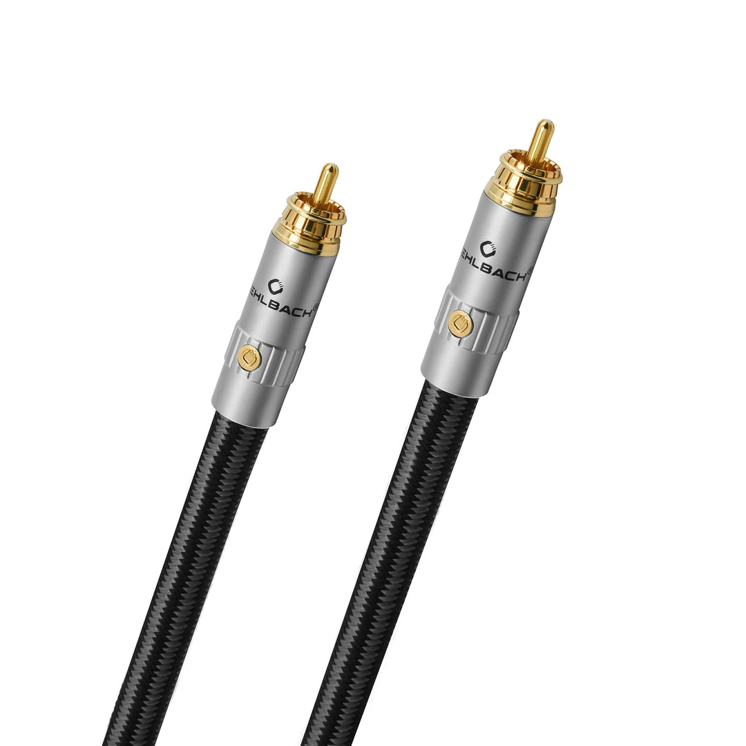 Oehlbach XXL Sub Xtreme 220 - High-End Subwoofer-Kabel (Made in Germany Audiokabel, Cinch-Kabel mit