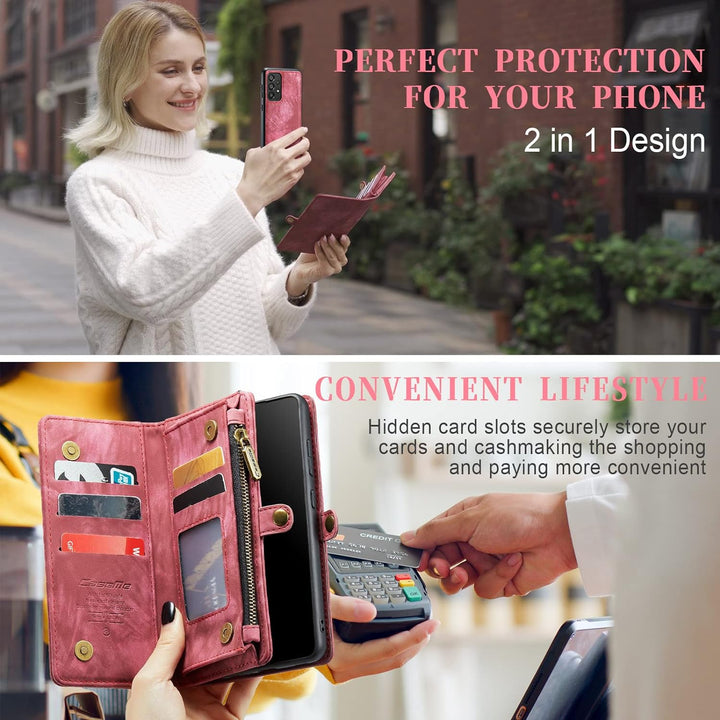 UFinetech Samsung A33 Hülle, Flip Leder TPU Stossfeste Kartenfach Tasche Samsung Galaxy A33 5G Handy