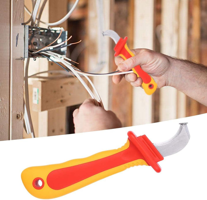Elektriker Kabelmesser, 1000 V Isolierung Elektrikermesser, Griffe Abisolierzange mit Antimagnetisch