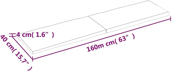 vidaXL Tischplatte, Holzplatte für Tisch Esstisch Couchtisch, Massivholzplatte Handgefertigt mit Bau
