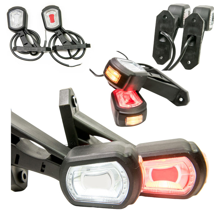 2 x LED Gummi Begrenzungsleuchte Seitenleuchte 12V 24V mit E-Prüfzeichen Positionsleuchte Auto LKW P