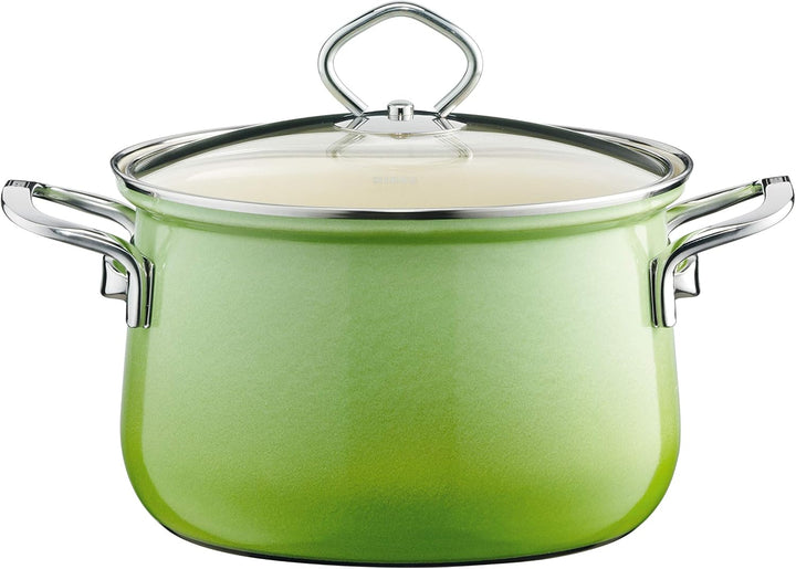 Riess, 0519-036, Starterset 4-TLG. NOUVELLE - SMARAGD, bestehend aus 2 x Fleischtopf mit Glasdeckel