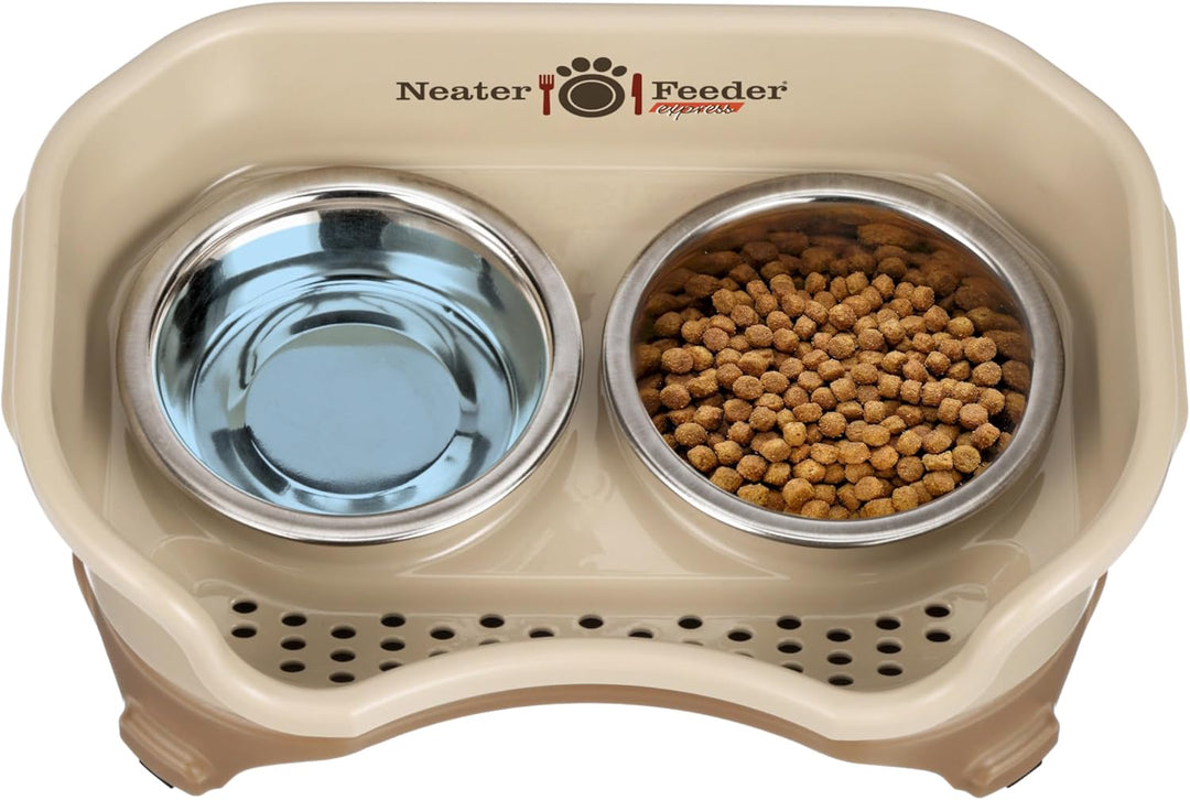 Neater Feeder Express – Erhöhte Katzennäpfe – Erhöhter Katzenfutterspender aus Edelstahl (Katze, Cap