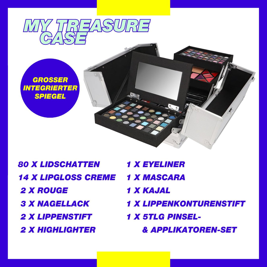 ZMILE COSMETICS MY TREASURE CASE Kosmetikkoffer vegane Kosmetik mit Schminke - Make Up Set für unter