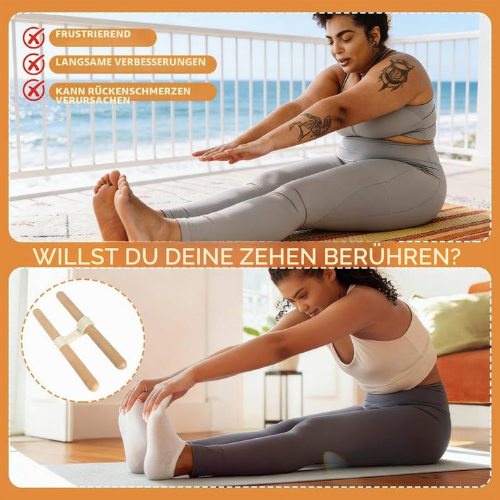 Dehngerät & Stretchinggerät 2-in-1, 2-in-1 Flexibilitäts- & Rückentrainer, Rückenstrecker mit Variab