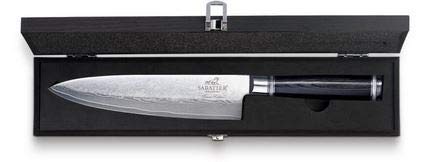 SABATIER - Damast Chefmesser - Küchen Messer - 205 mm - 67 Lagen - Perlmuttgriff - 1 Stück