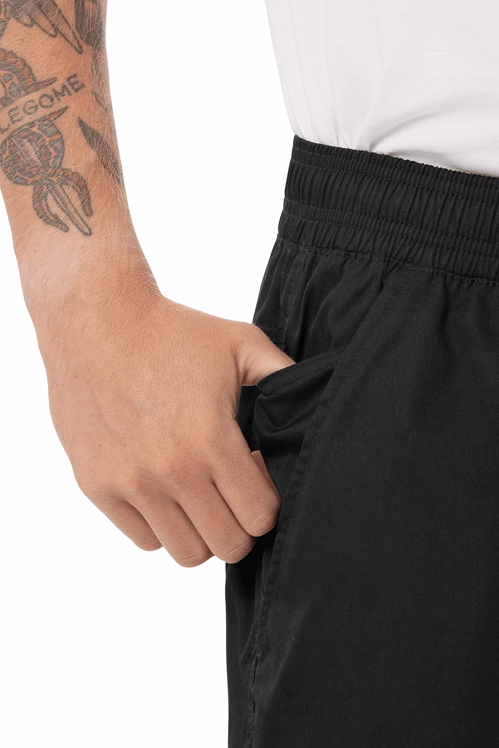 Chef Works BBLW Basic Herren Baggy Leichte Chef Hose, BBLW-BLK-S, S
