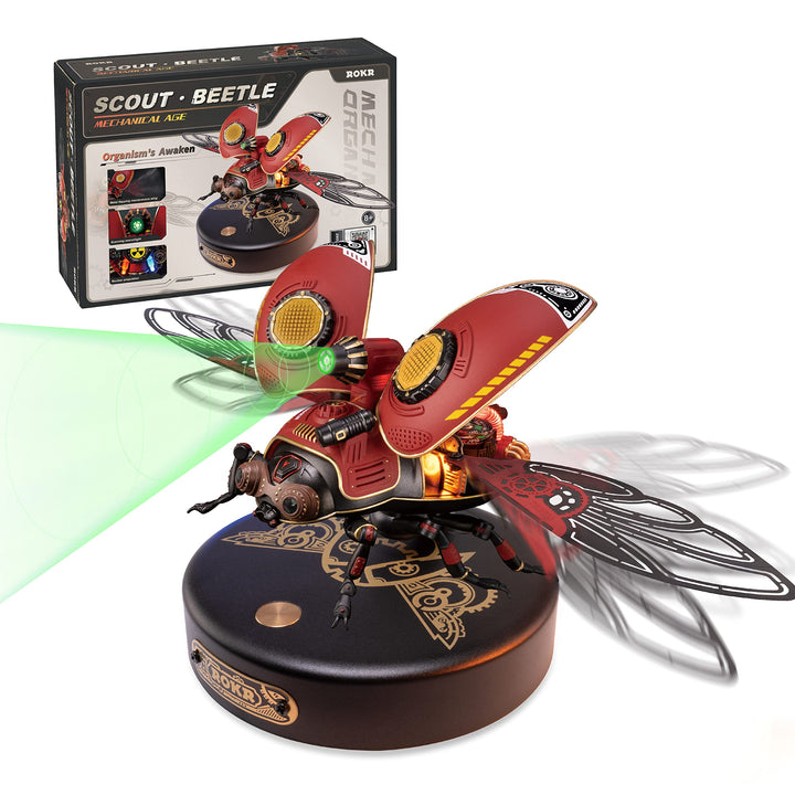 ROKR Käfer Storm Beetle 3D Metall Puzzle Modellbausatz Erwachsen-Steampunk Insekt Figur Sammelbares