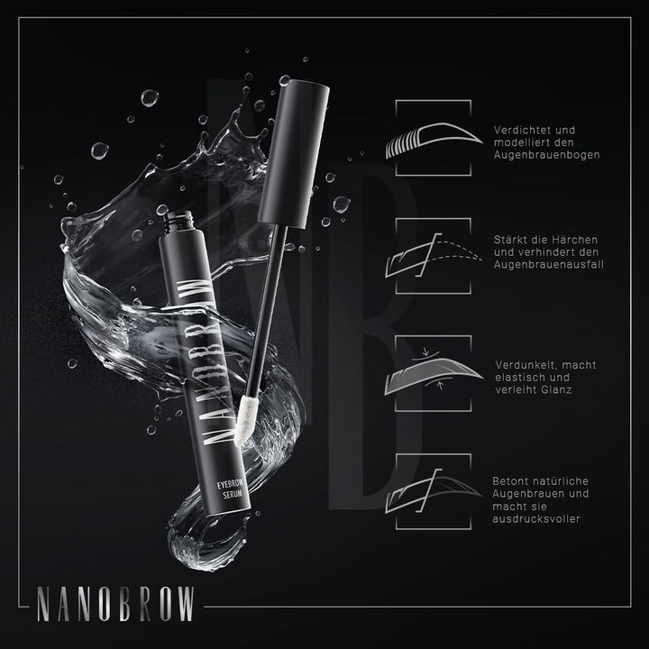 Augenbrauenserum Nanobrow Eyebrow Serum 5ml - Beschleunigung des Augenbrauenwachstums, dichte und st