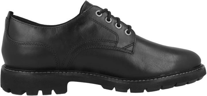 Clarks Herren Batcombe Tie Oxford 39.5 EU Black Leather, 39.5 EU Black Leather