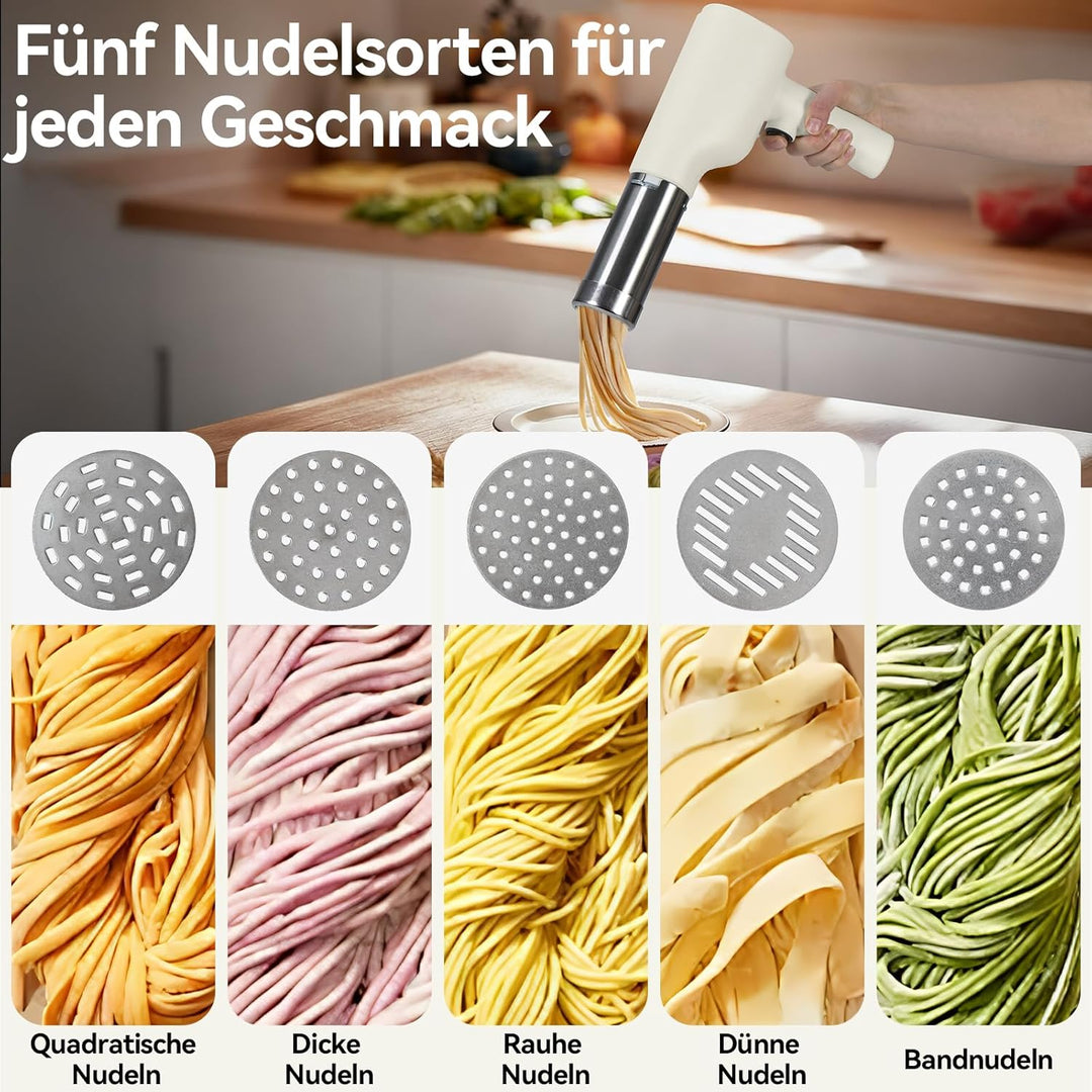Nudelmaschine Elektrische Handheld, Nudelmaschine Tragbare 40W, Spaghetti Eis Gekauft Maschine Kabel