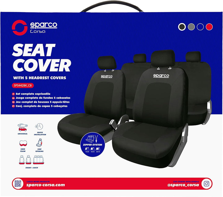Sparco SPORTABZEICHEN-Set SCHWARZ, SPCS442BK SPORT SCHWARZ, SPORT SCHWARZ