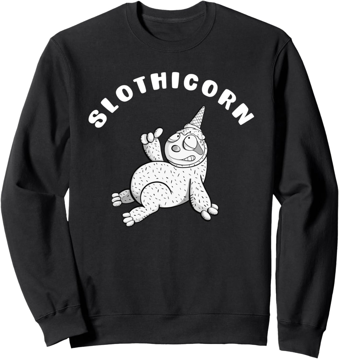Slothicorn Faultier Einhorn I Fun Sprüche Tiermotiv Sweatshirt