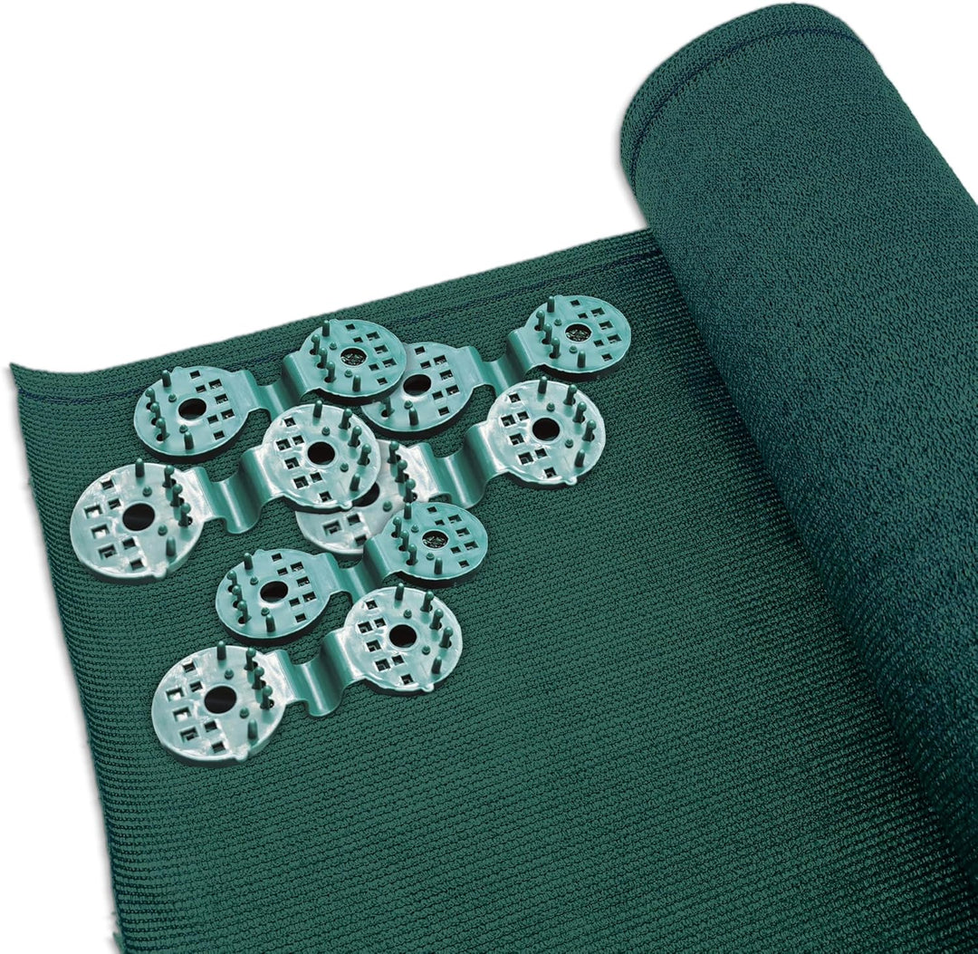 1,4x10m (150g/m²) Sichtschutznetz Schattiernetz Zaunblende Windschutznetz in Grün inkl. Befestigunge