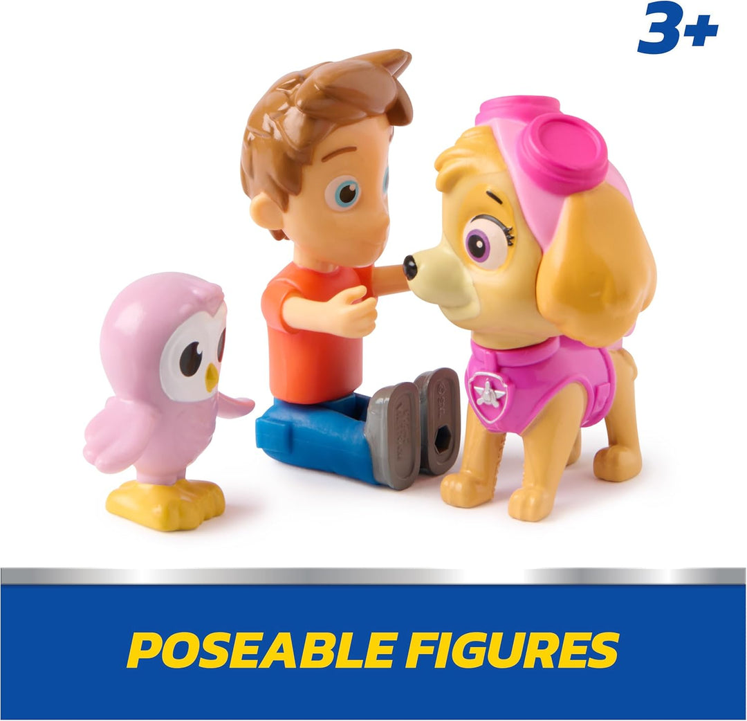 PAW Figurenpaket Patrol Skye und Alex Porter mit Lil Hootie Figur, Kinderspielzeug für Jungen und Mä