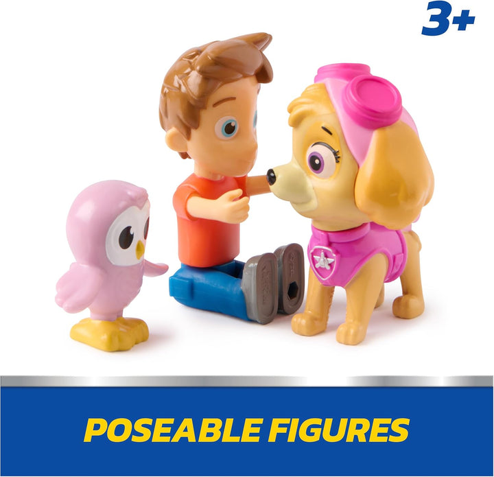 PAW Figurenpaket Patrol Skye und Alex Porter mit Lil Hootie Figur, Kinderspielzeug für Jungen und Mä