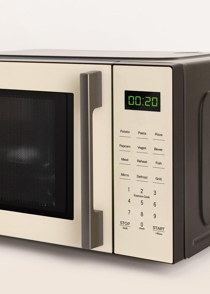 CREATE/MICROWAVE STUDIO/Mikrowelle mit Grillfunktion und Backofen Cremeweiss/Fassungsvermögen 23L, D