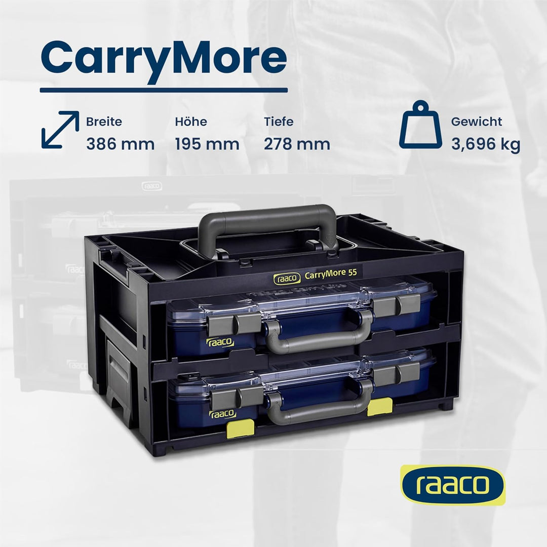 Raaco CarryMore 55x2 ausgestattet mit 2 CarryLite 55 4x8-16, 146395