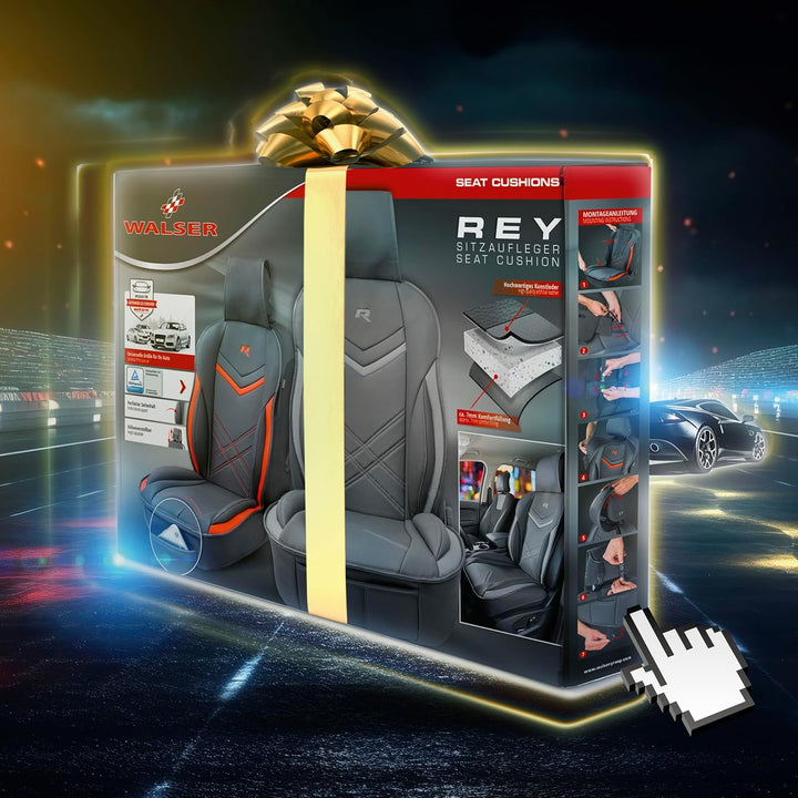 Walser Sitzauflage Auto Rey, Sitzschoner Auto schwarz, Universal Auto Sitzauflagen, Autositzauflage