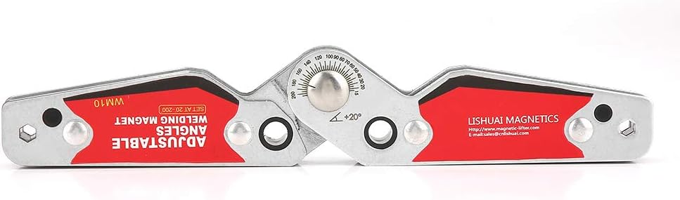Hyuduo Schweissmagnethalter, Magnetische Schweisshalter Verstellbare Winkel 20°-200° Schweissmagnete