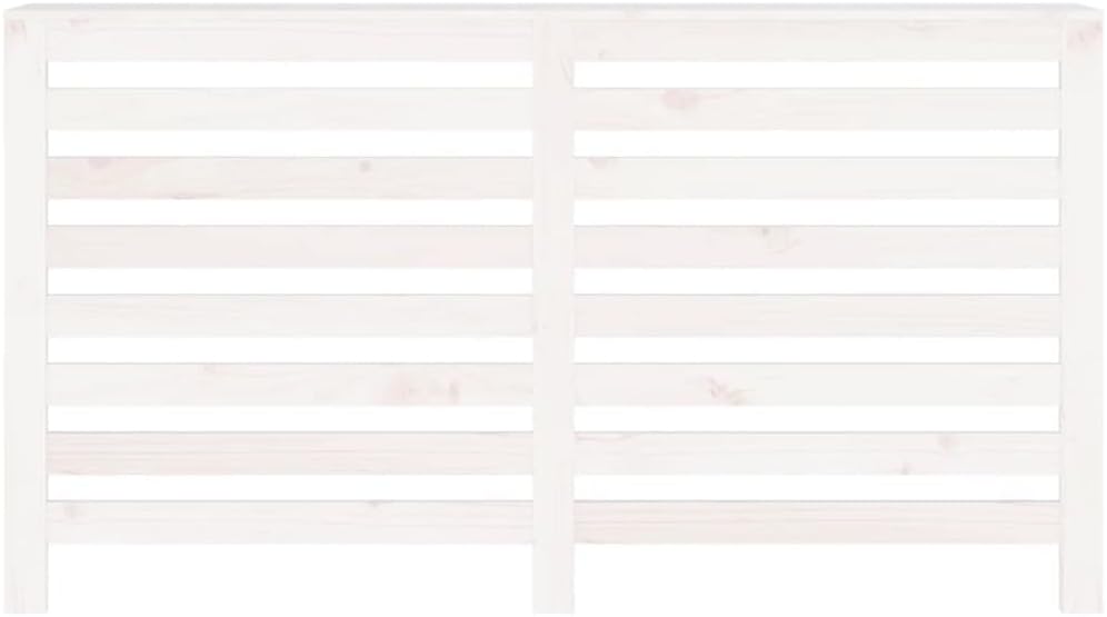 Heizkörperverkleidung 153x19x84 cm mit Horizontalen Latten Heizkörper Abdeckung Modernes Design Heiz