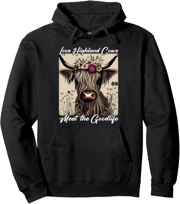 I Hug Highland Cows Highland Heifer Schottisches Rind Pullover Hoodie