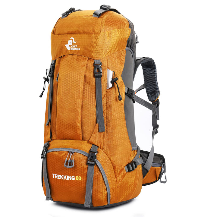 Bseash 60L Wasserdichter leichter Wanderrucksack mit Regenschutz, Outdoor Sport Tagesrucksack Multif