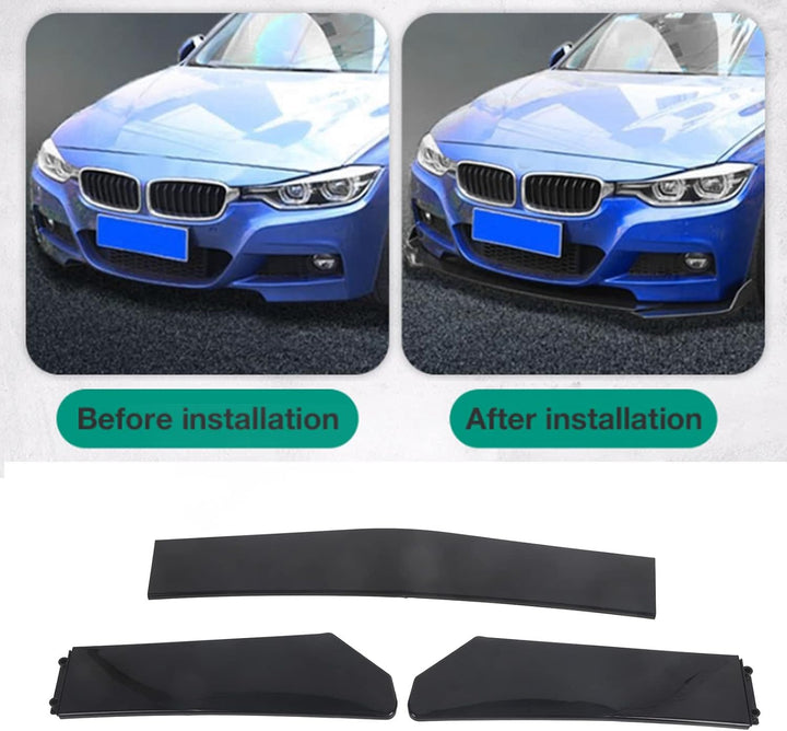 5pcs Frontschürze Lip Splitter, Frontschürze Lip Body Kit Universal Lip Splitter Spoiler Diffusor Ca