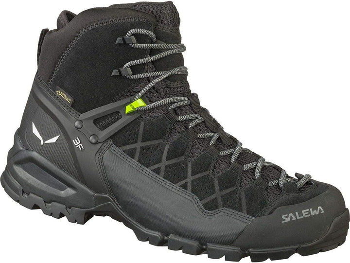 Salewa Herren Ms Alp Trainer Mid GTX Trekking-& Wanderstiefel 46.5 EU Schwarz, 46.5 EU Schwarz
