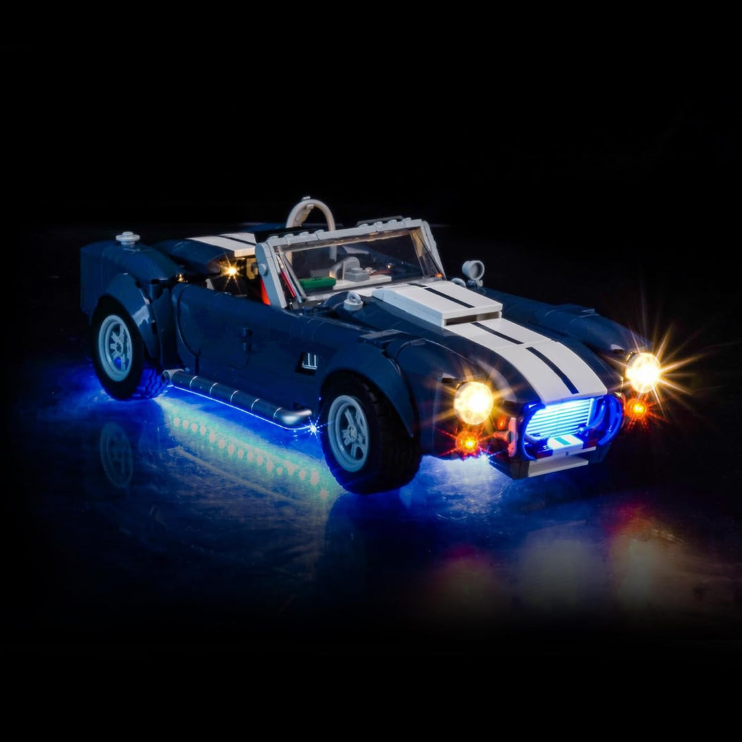 Fernbedienung Licht-Kit Kompatibel mit Lego Shelby Cobra 427 S/C 10357 (Kein Modell), Led Beleuchtun