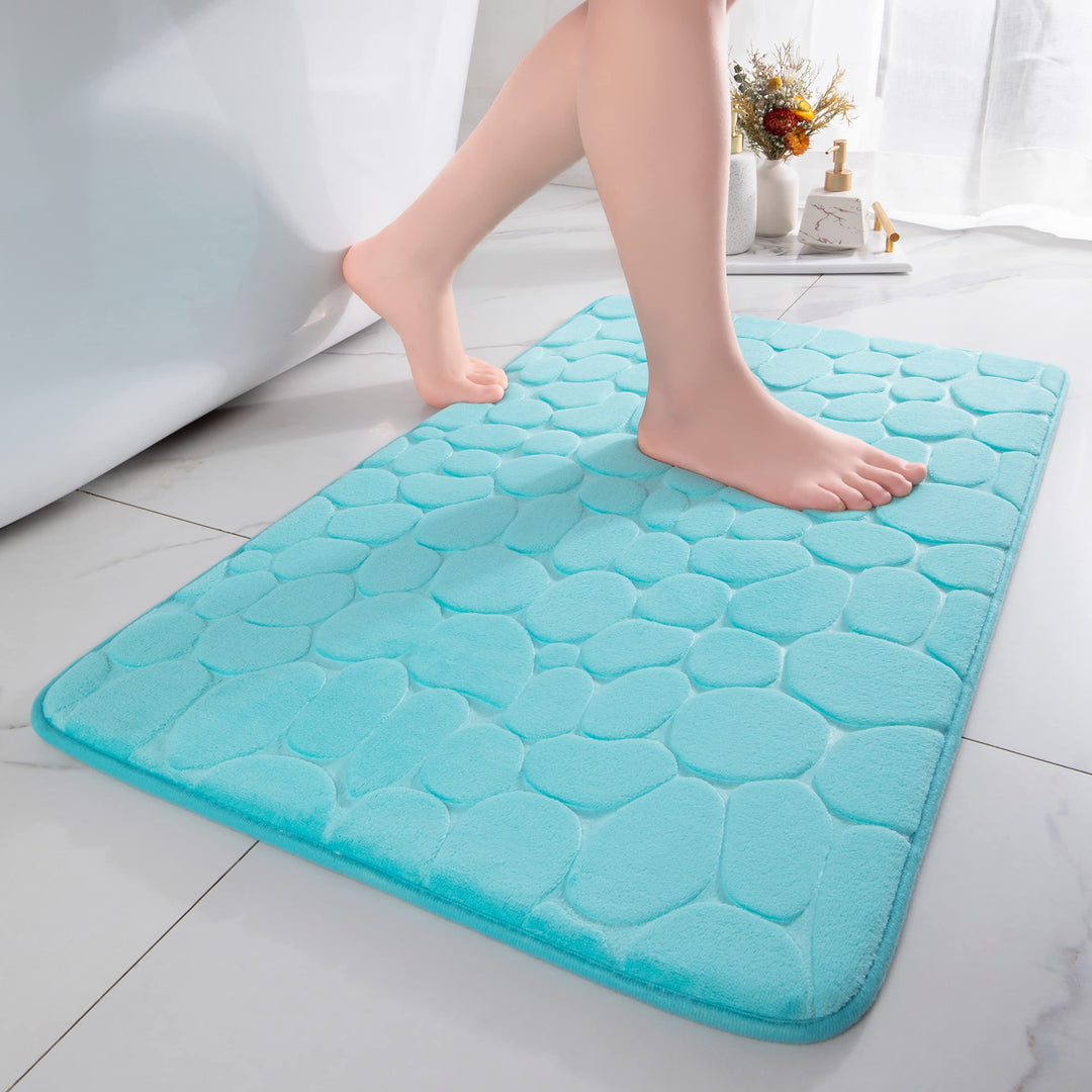 chakme Badematte Memoryschaum Badteppich Saugfähige Badvorleger Badezimmerteppich Duschmatte Deko Fu