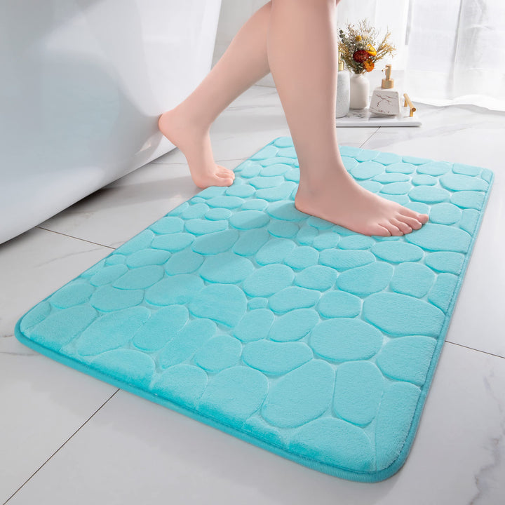 chakme Badematte Memoryschaum Badteppich Saugfähige Badvorleger Badezimmerteppich Duschmatte Deko Fu