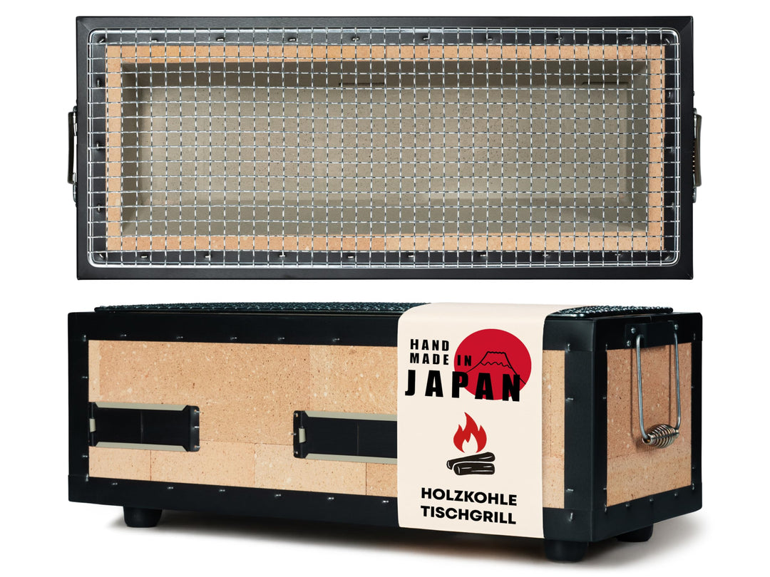 Konro Grill – traditioneller japanischer Holzkohlegrill aus natürlichem Diatomit Sedimentgestein – i