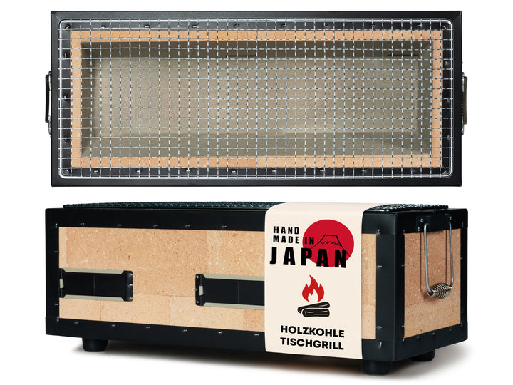 Konro Grill – traditioneller japanischer Holzkohlegrill aus natürlichem Diatomit Sedimentgestein – i
