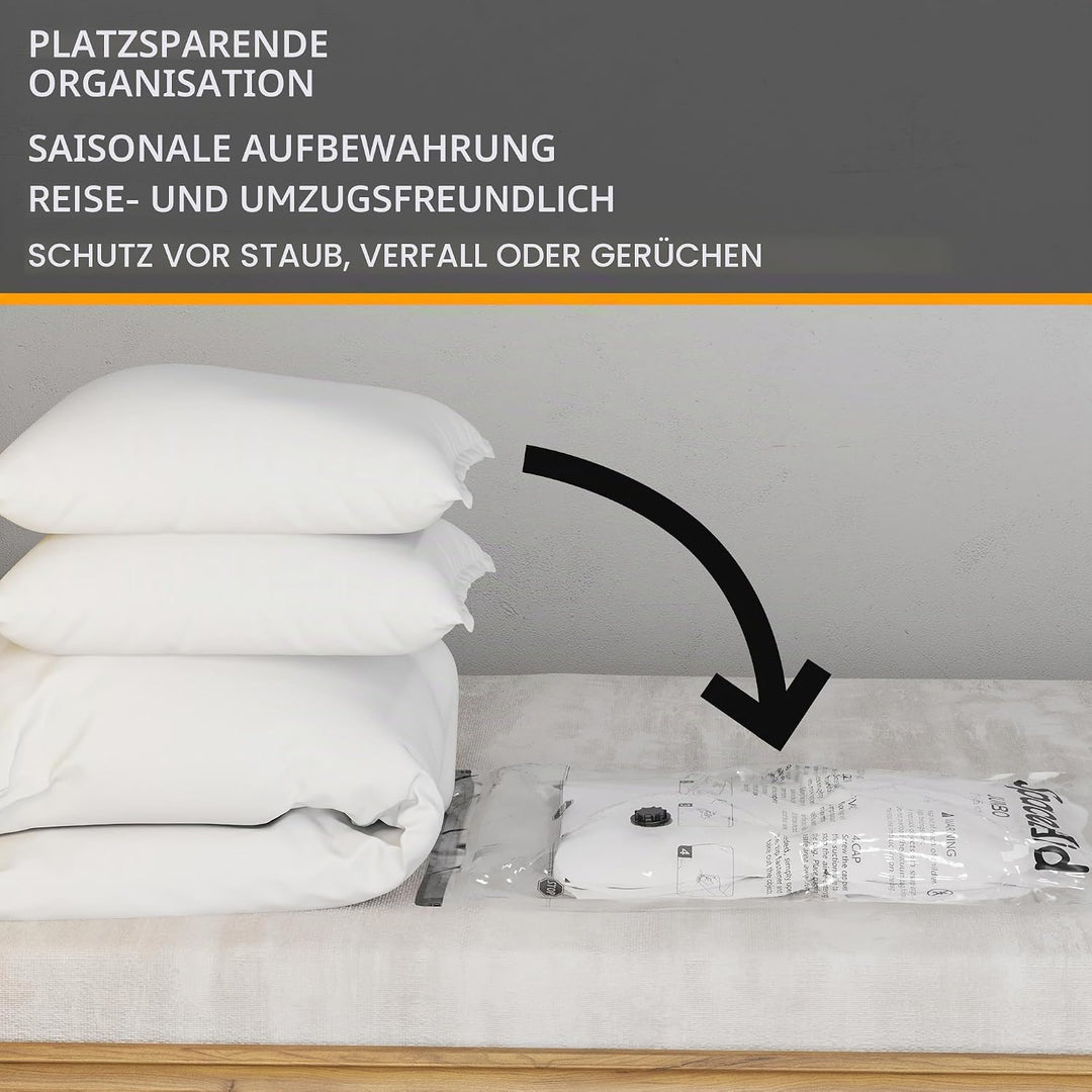 SpaceAid Vakuum-Aufbewahrungsbeutel, platzsparend, Kompressionsbeutel für Bettdecken, Decken, Kissen