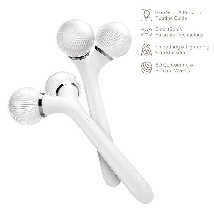 GESKE | SmartAppGuided™ Sonic Facial & Body Roller | 4 in 1 | Dermaroller | Gerät für Gesicht und Kö