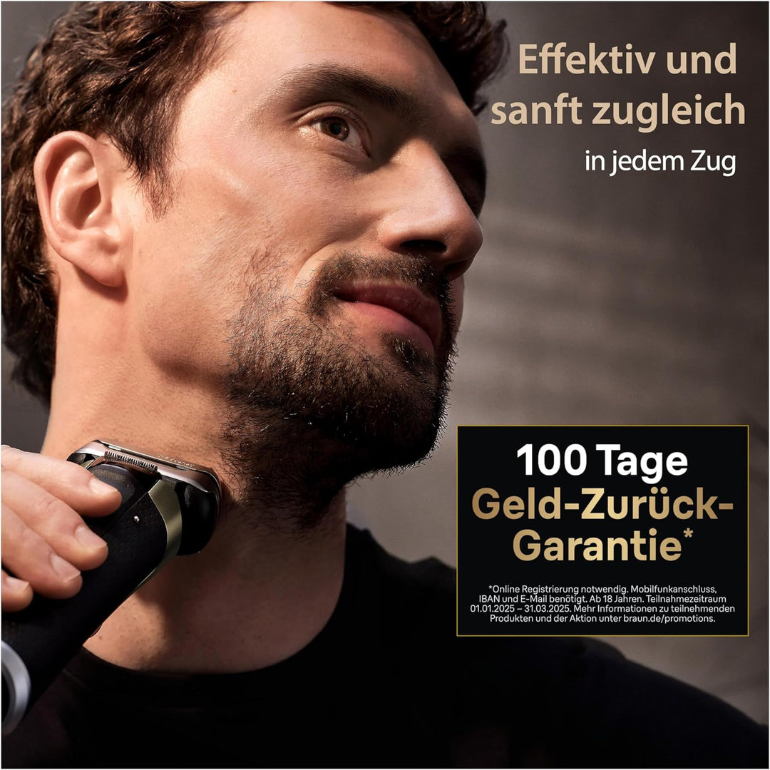 Braun Series 9 Pro+ Rasierer Herren Elektrisch, Elektrorasierer mit 5 Pro Rasierelementen, Langhaars