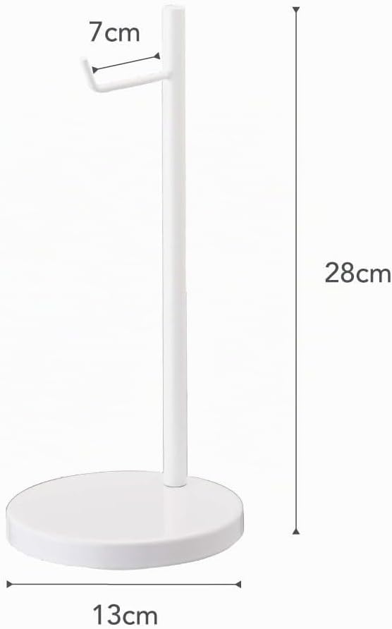 YAMAZAKI Bautes Kopfhörerständer, Stahl, Weiss, One Size, Wei&amp;