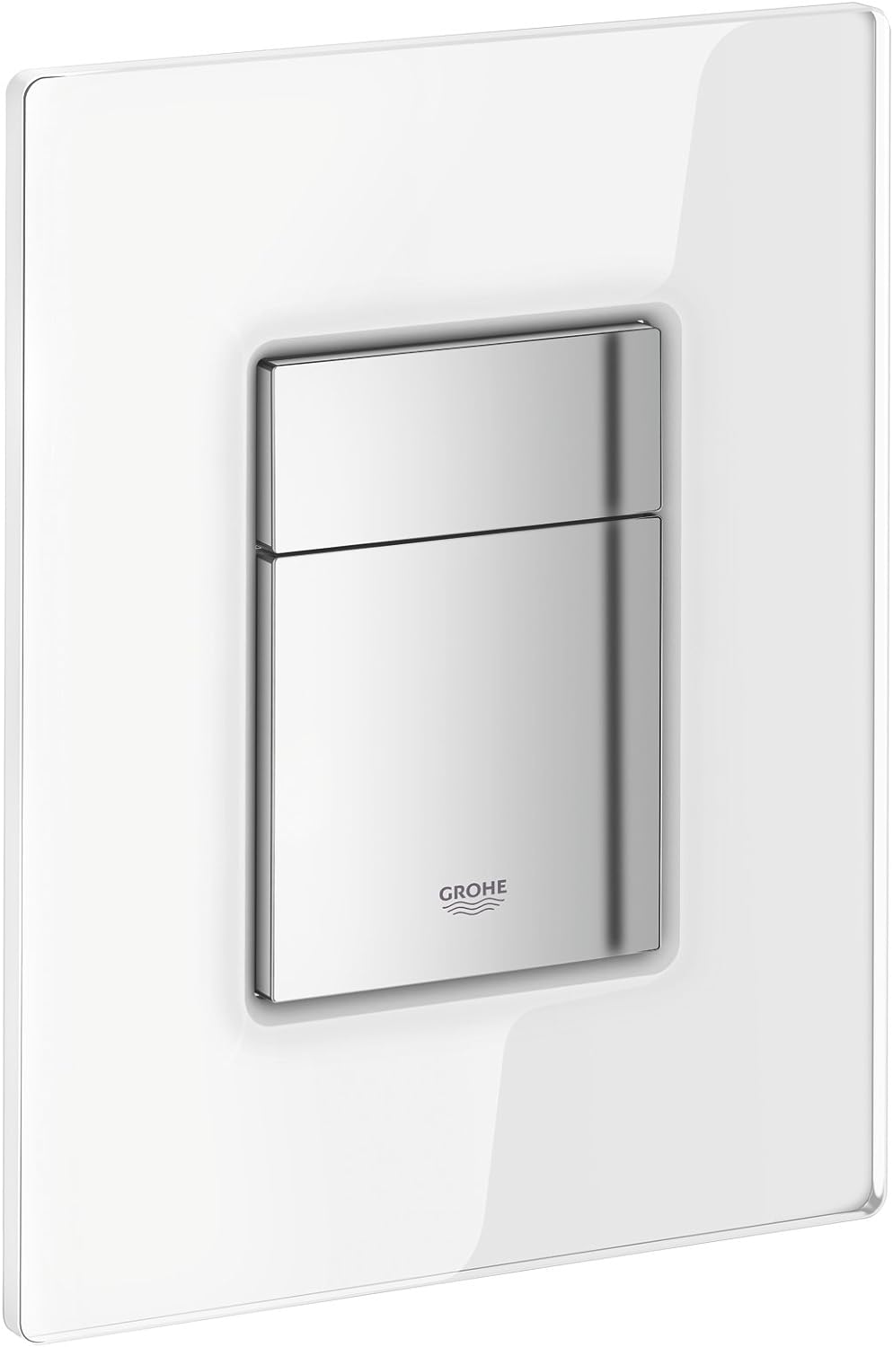 GROHE Skate Cosmopolitan Sanitärsysteme - Abdeckplatte (mit Glasoberfläche) moon white, 38845LS0 Kla
